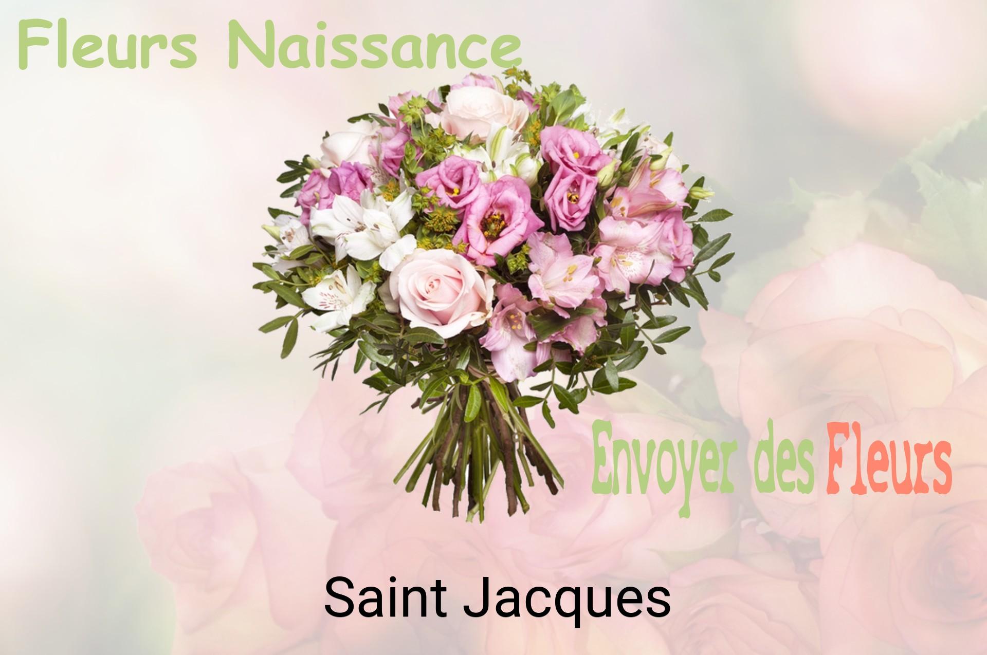Bouquet de fleurs de naissance livré à Saint-Jacques